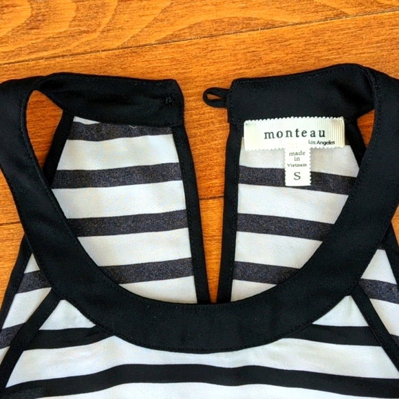 Black and white striped tank top - Picture 3 of 4